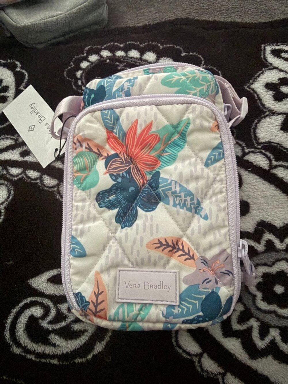 Vera Bradley Cellphone Crossbody - NWT - Ultra Lightweight - Floral Design